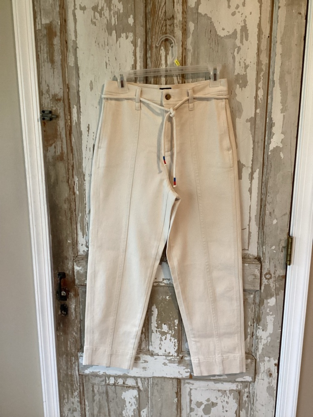 J. Crew Seamed straight-leg jean in all-day stretch with rope-tie waist - 26